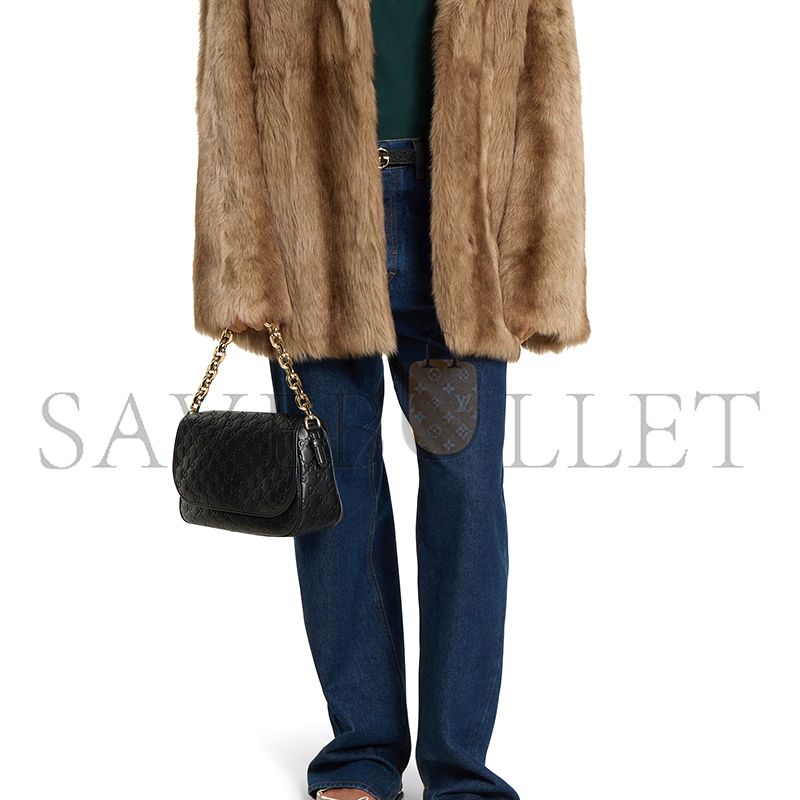 GUCCI GG EMBLEM MEDIUM SHOULDER BAG 848882 (28*17*9cm)